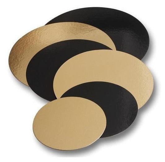 Rond Or/Noir pour gâteau
