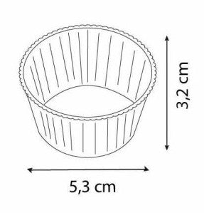 Caissette papier brun gateau individuel