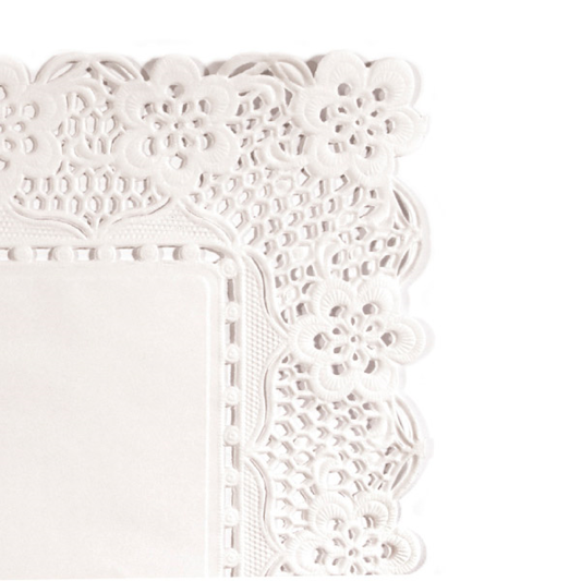 DENTELLE RECTANGULAIRE 30X40 - PAQ : 250