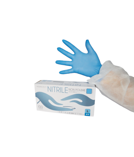 Gant nitrile bleu