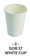 Gobelet carton Blanc