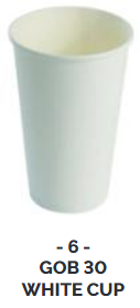 Gobelet carton Blanc