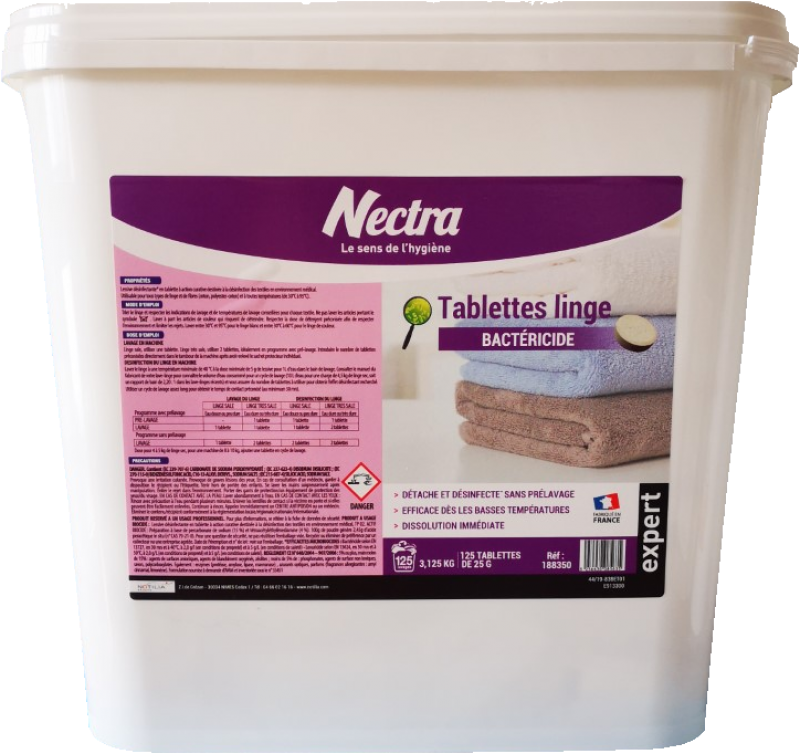 Tablettes linge bactéricide **