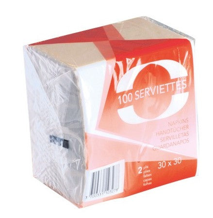 Serviette 30x30 2 plis x 100