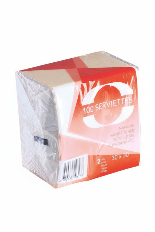 Serviette 30x30 2 plis x 100