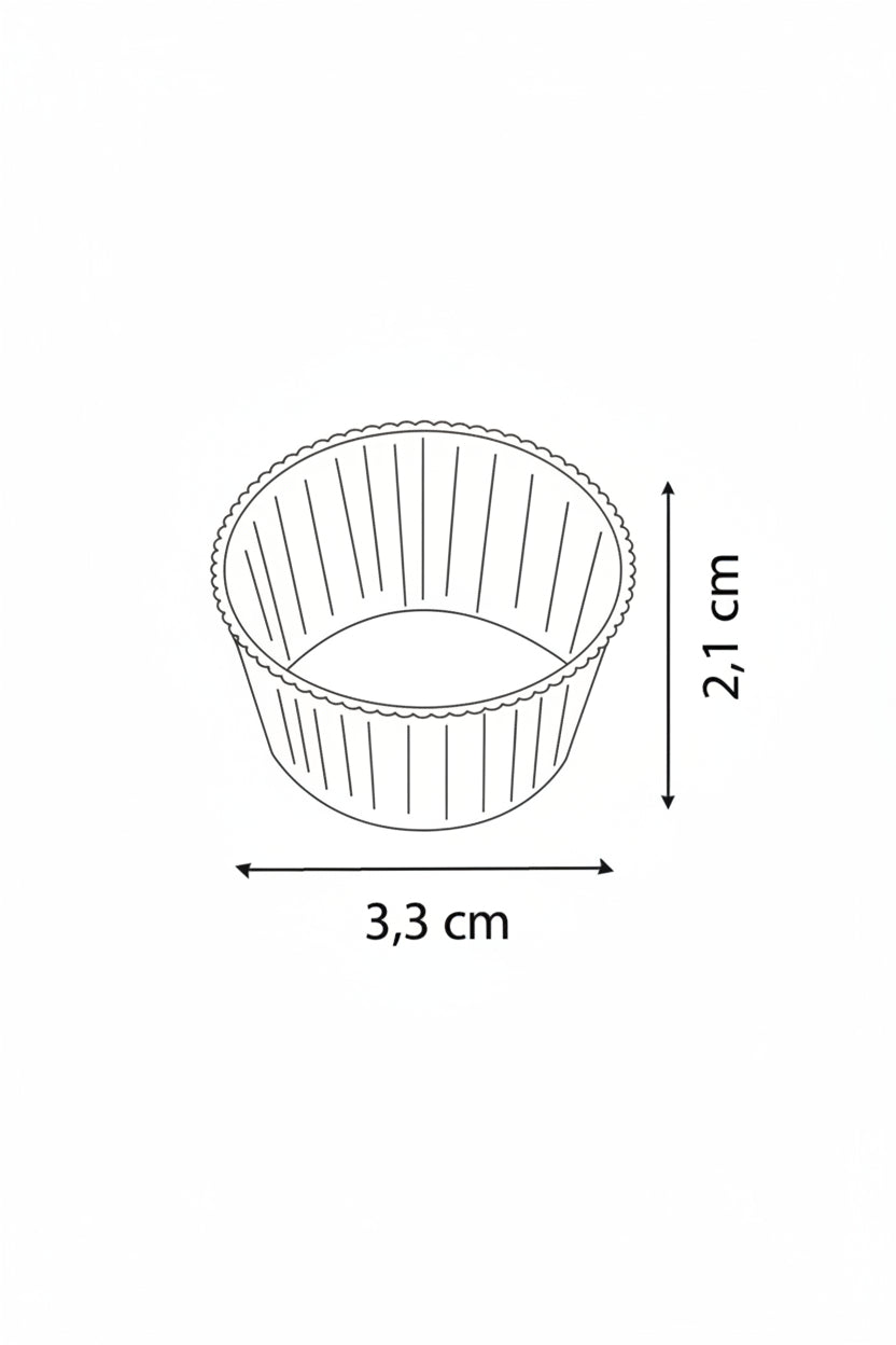 Caissette papier brun gateau individuel